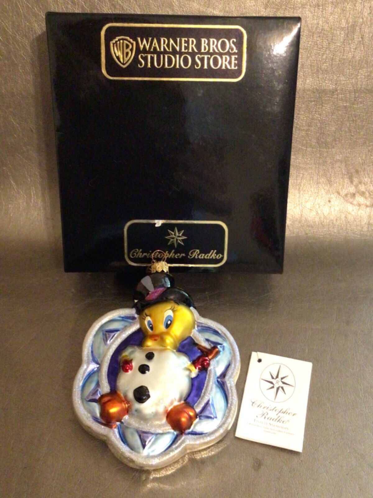 Radko Tweety Snowman Ornament Warner Bros.