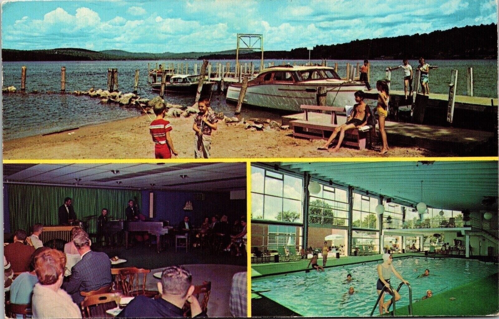 Margate 4 Season Lakefront Resort Laconia NH New Hampshire Multiview Postcard PM
