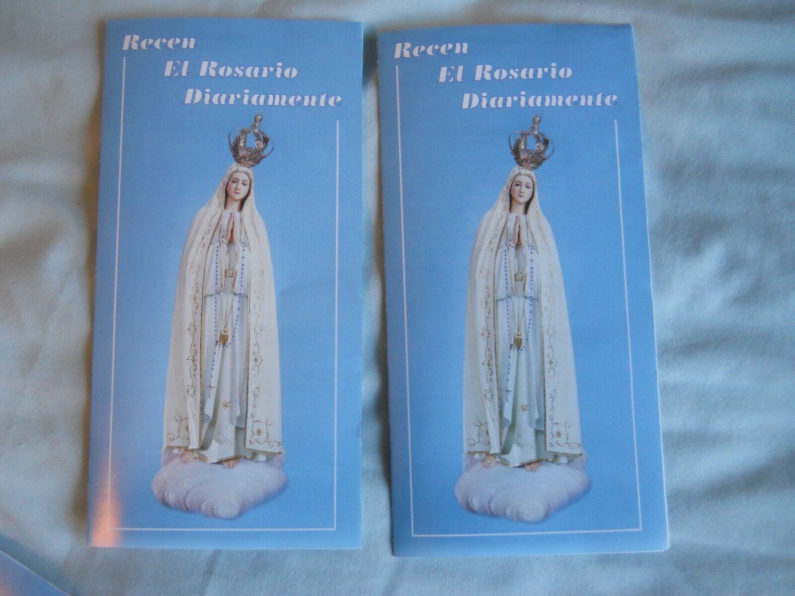 2 Copias Recen el Rosario Diariamente How to Pray Rosary Daily Spanish Espanol
