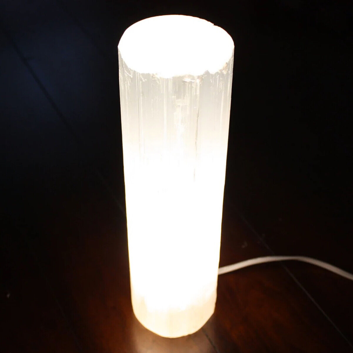 XL Selenite Tower Lamp Crystal 