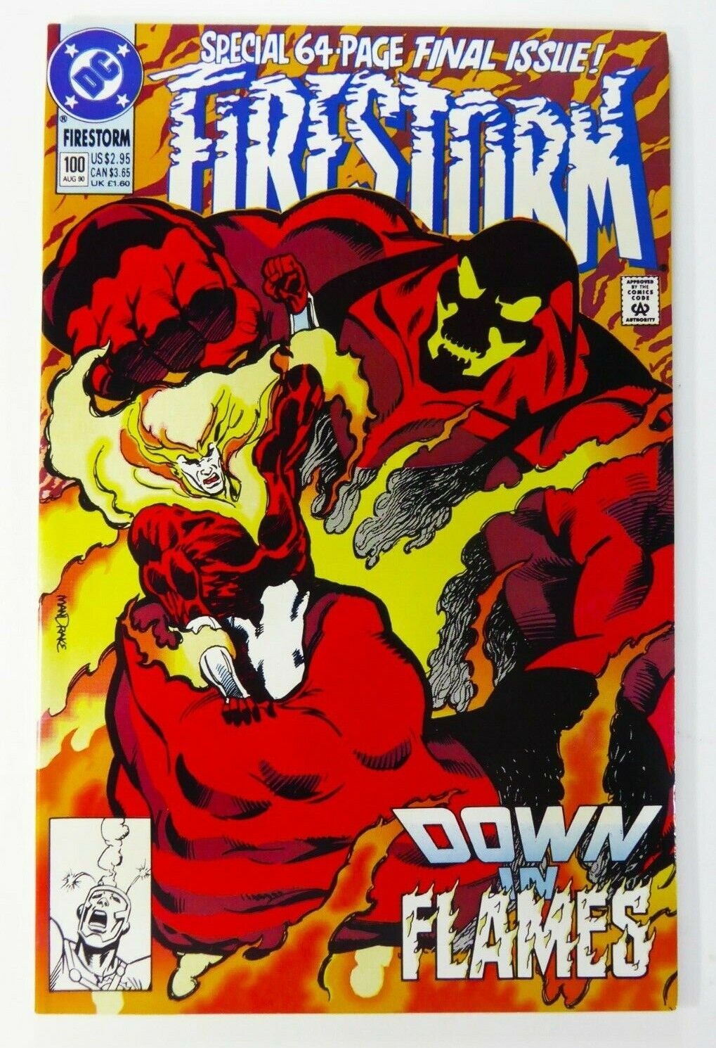 DC FIRESTORM NUCLEAR MAN (1990) #100 LAST ISSUE Low Print Run VF/NM to NM