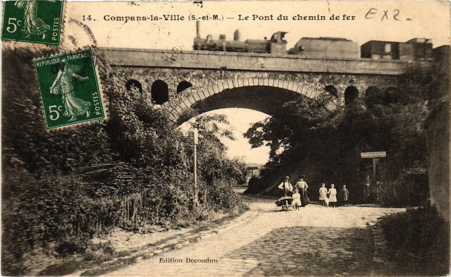 CPA COMPANS-la-VILLE - Le Pont du chemin de fer (292915)