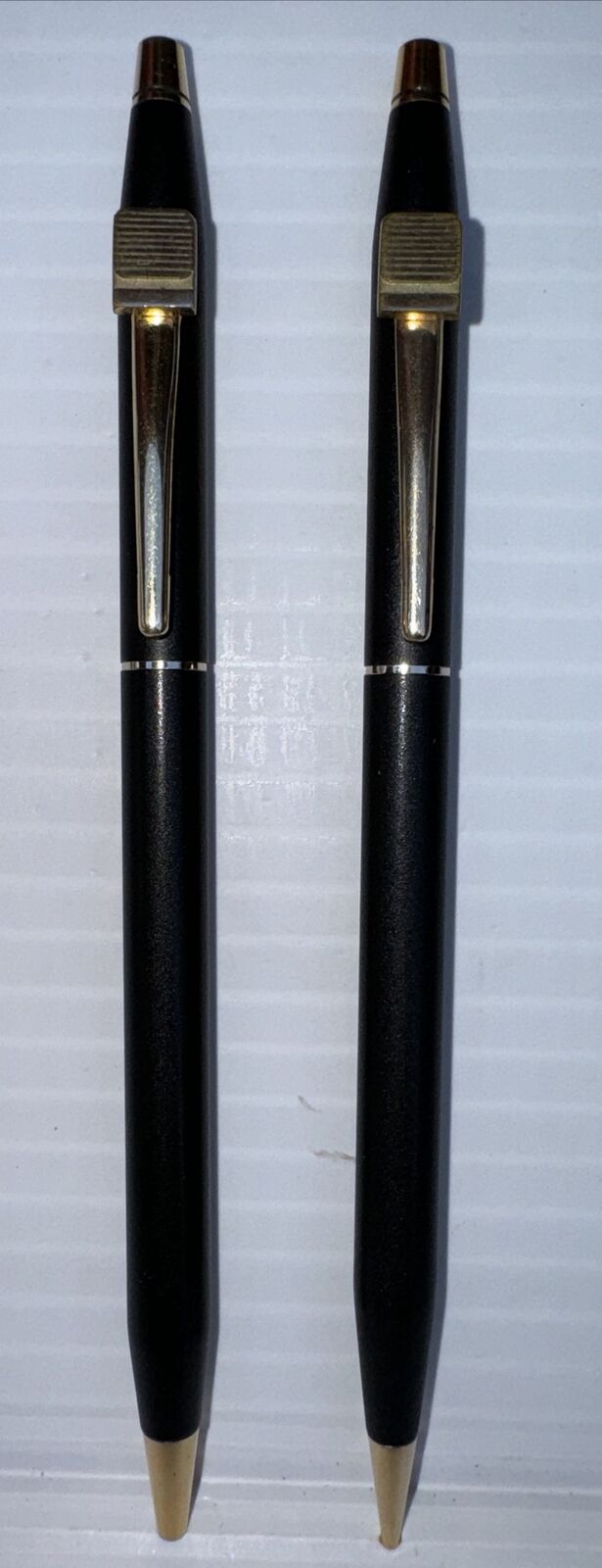 Vintage CROSS Century Black/ Gold Ballpoint Pen & Pencil .05mm Set