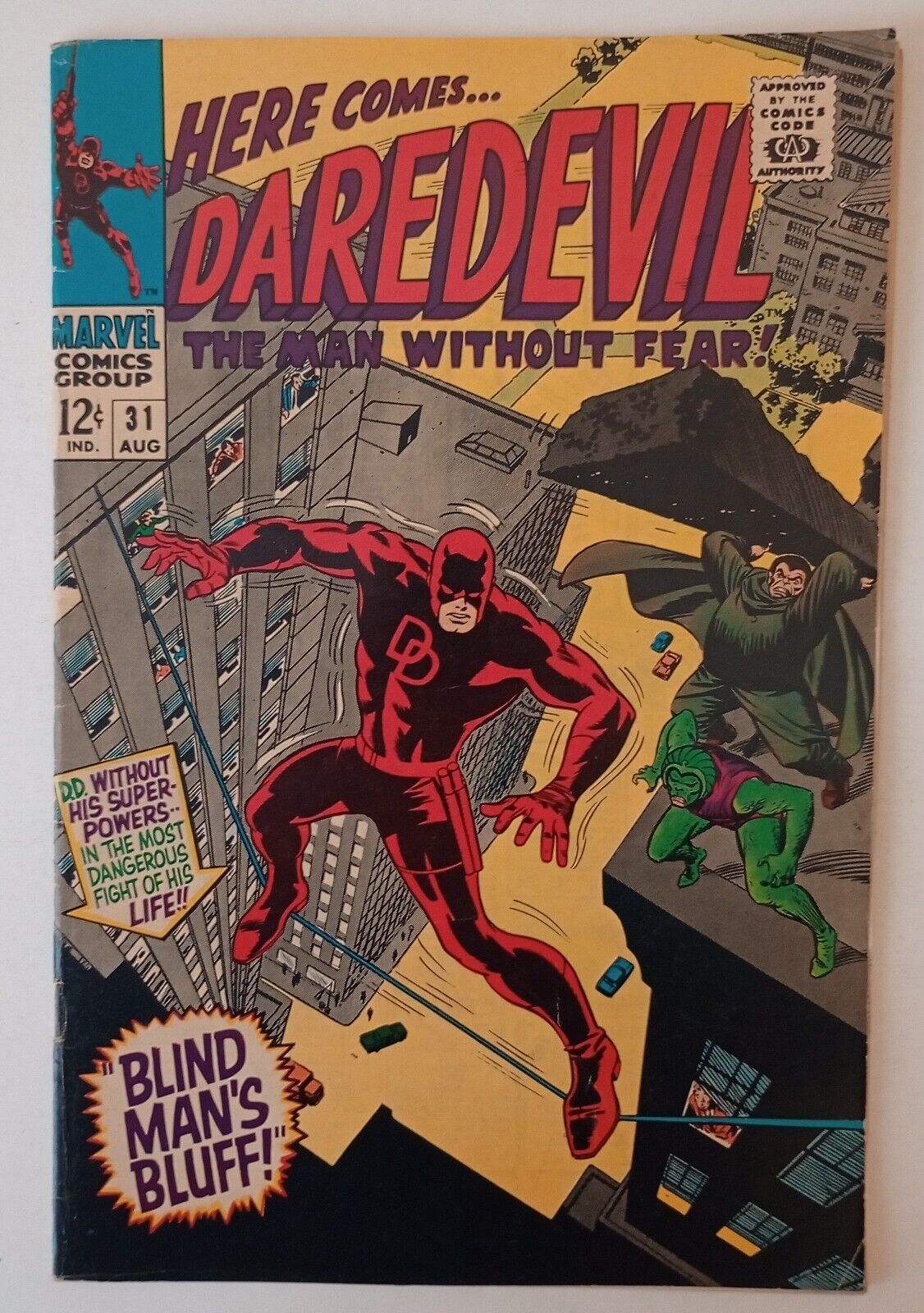 Daredevil #31 (Blind Man's Bluff/Cobra, Mr. Hyde app.) Silver Age 1967