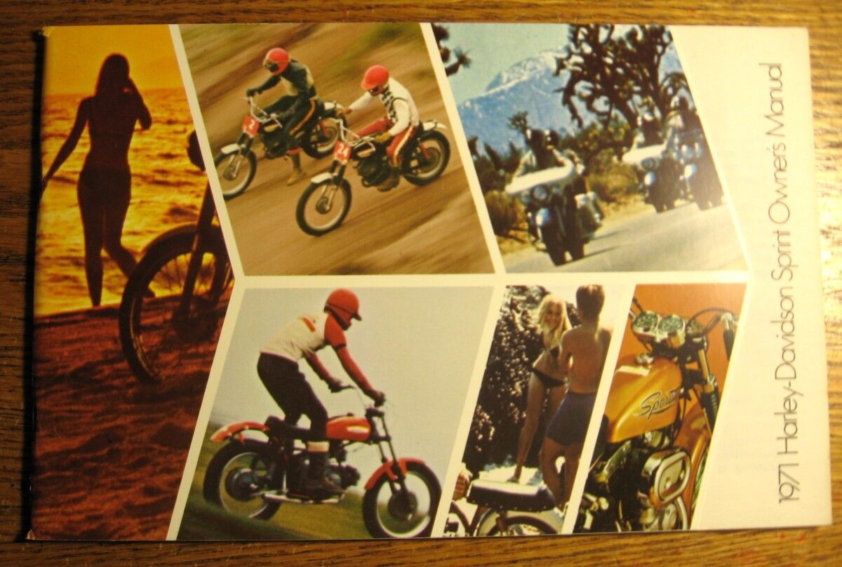 1971 Harley Davidson Sprint Original Rider Handbook Owner\'s Owners Manual 