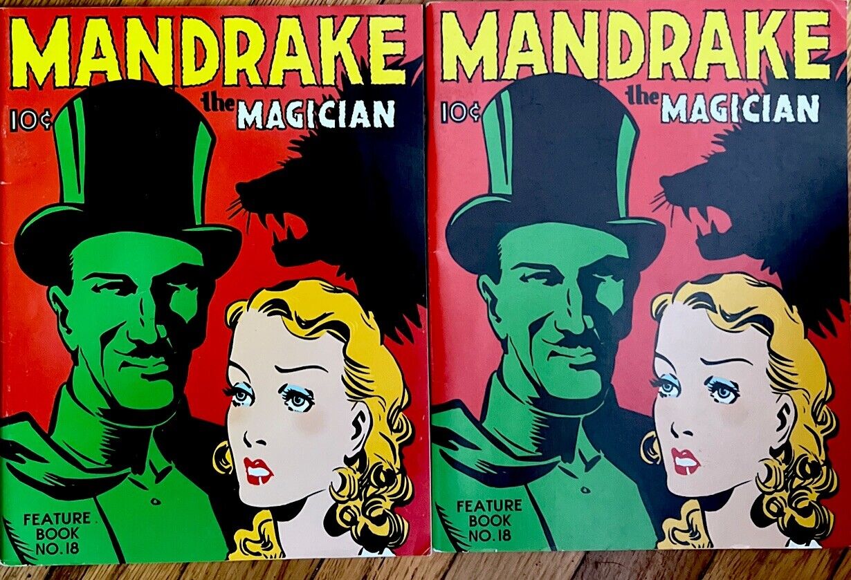 Lot of 2 Mandrake the Magician Reprint Books No 18 from 1993 NOS