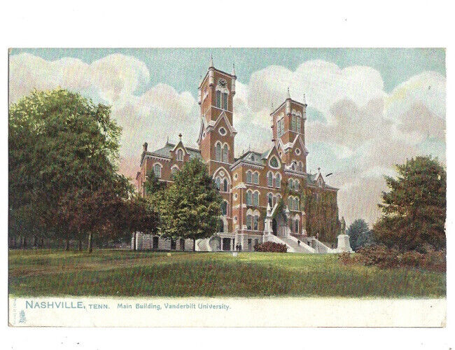 c.1900s Main Building Vanderbilt University Nashville Tennessee TN Tuck Postcard