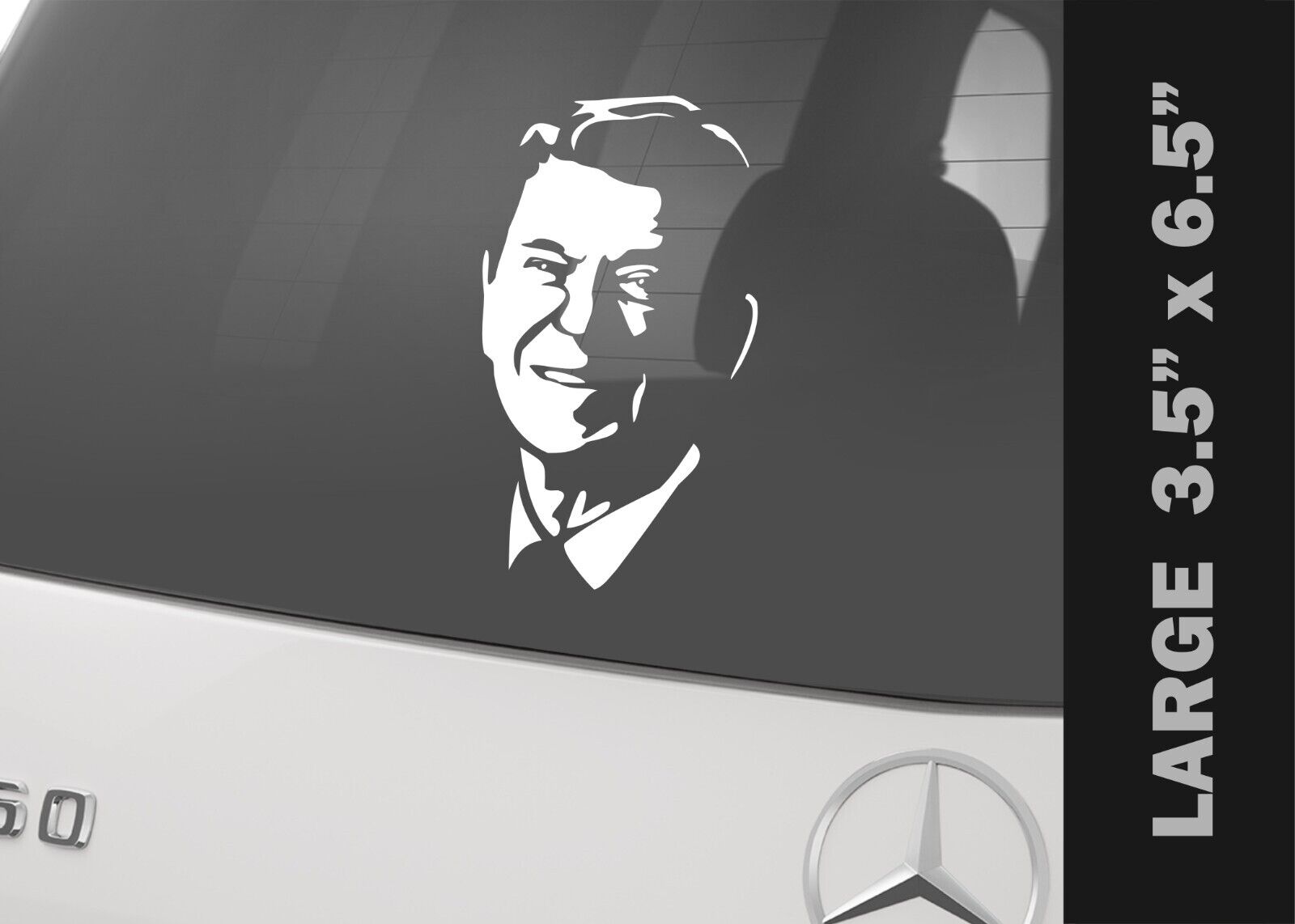 Ronald Regan Cameo Decal Bumper Sticker