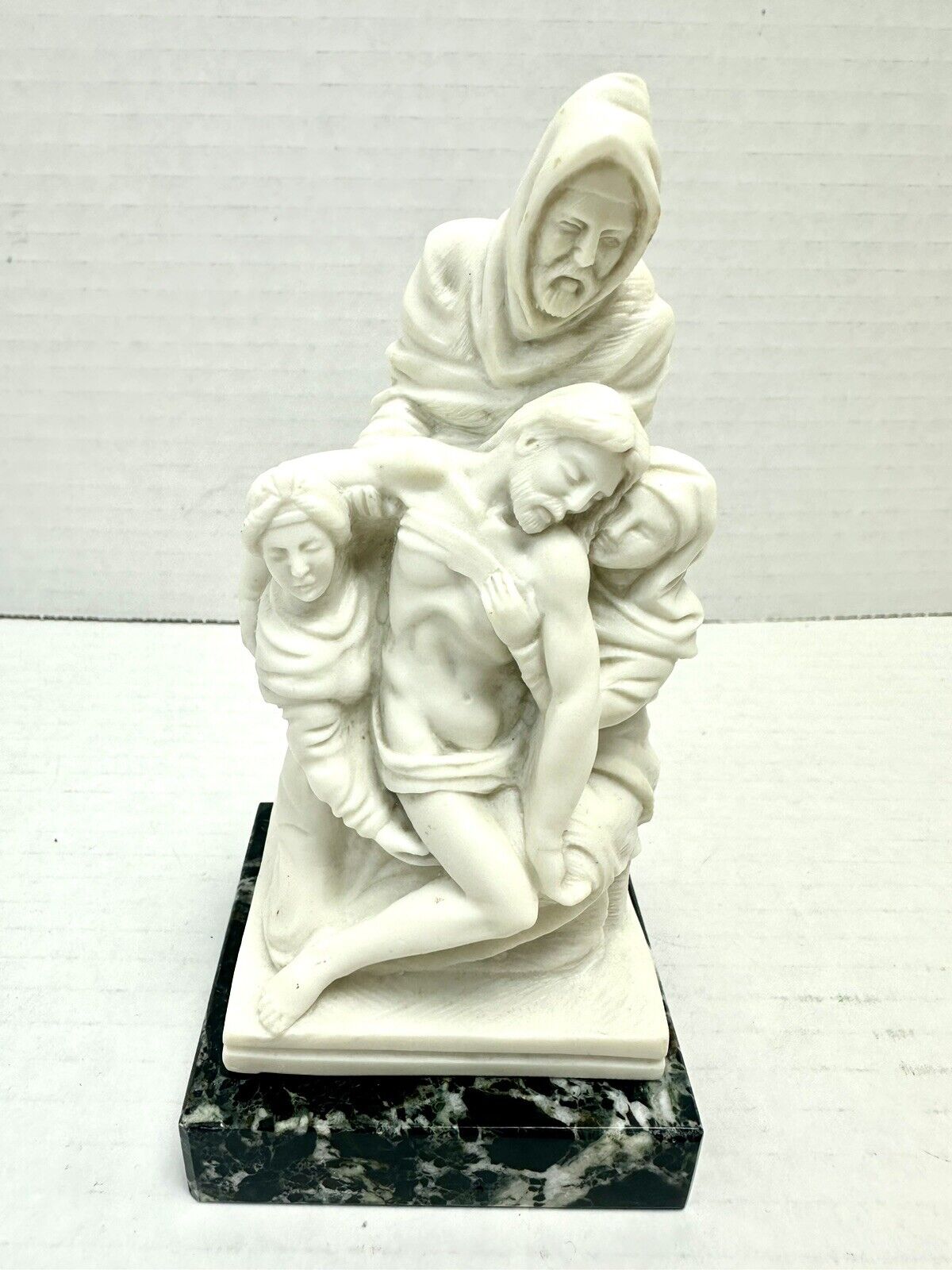 VTG G Ruggeri The Disposition Bandini Pieta Figurine Sculpture On Marble Base