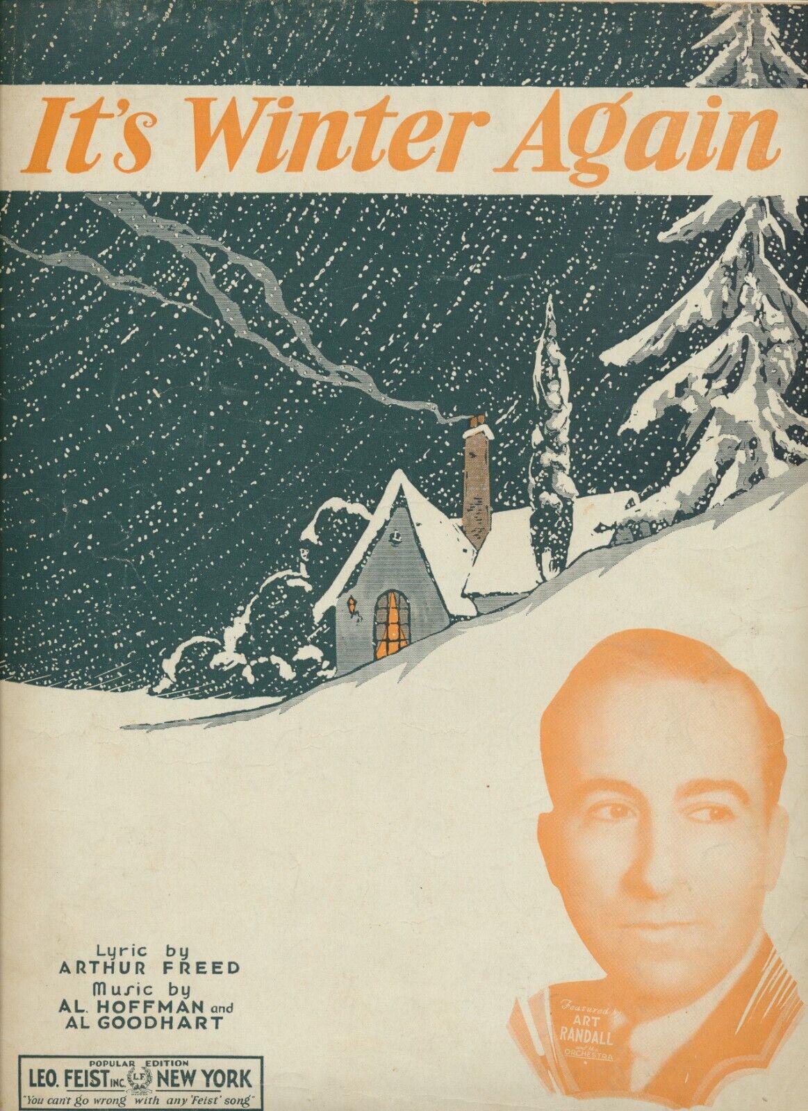 It\'s Winter Again - Art Randall 1932 Beautiful Vintage Sheet Music