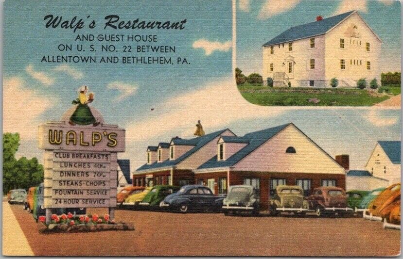 c1950s BETHLEHEM, Pennsylvania Postcard \