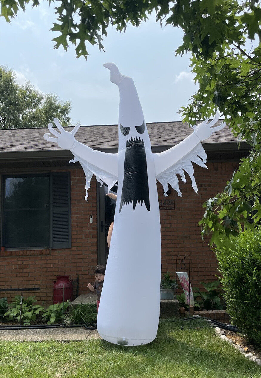 Joiedomi 12 FT Halloween Towering Terrible Spooky Ghost with Build-in LEDs