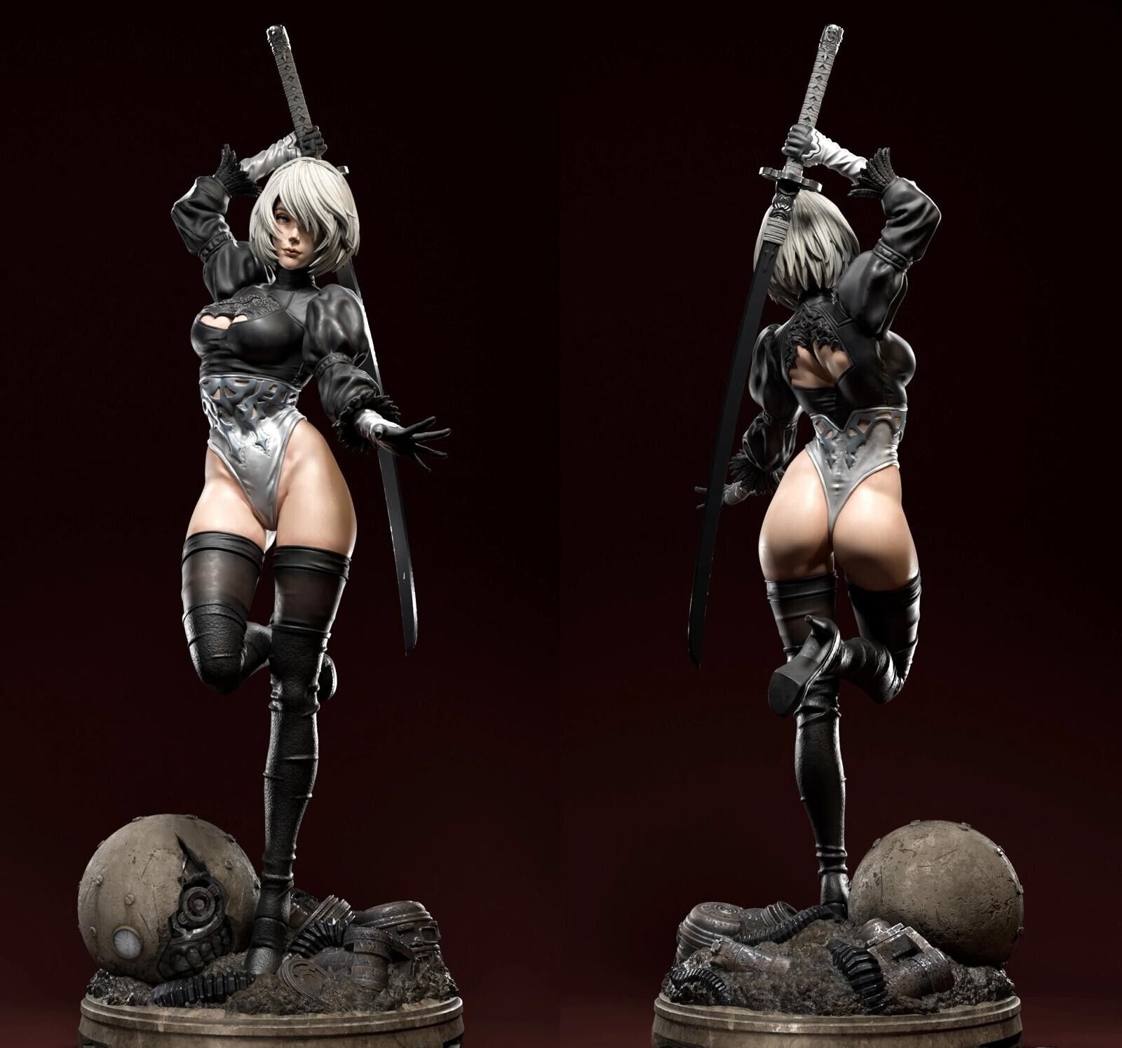 NieR:Automata Resin Action Figure Statue 13in NEW SALED Kit