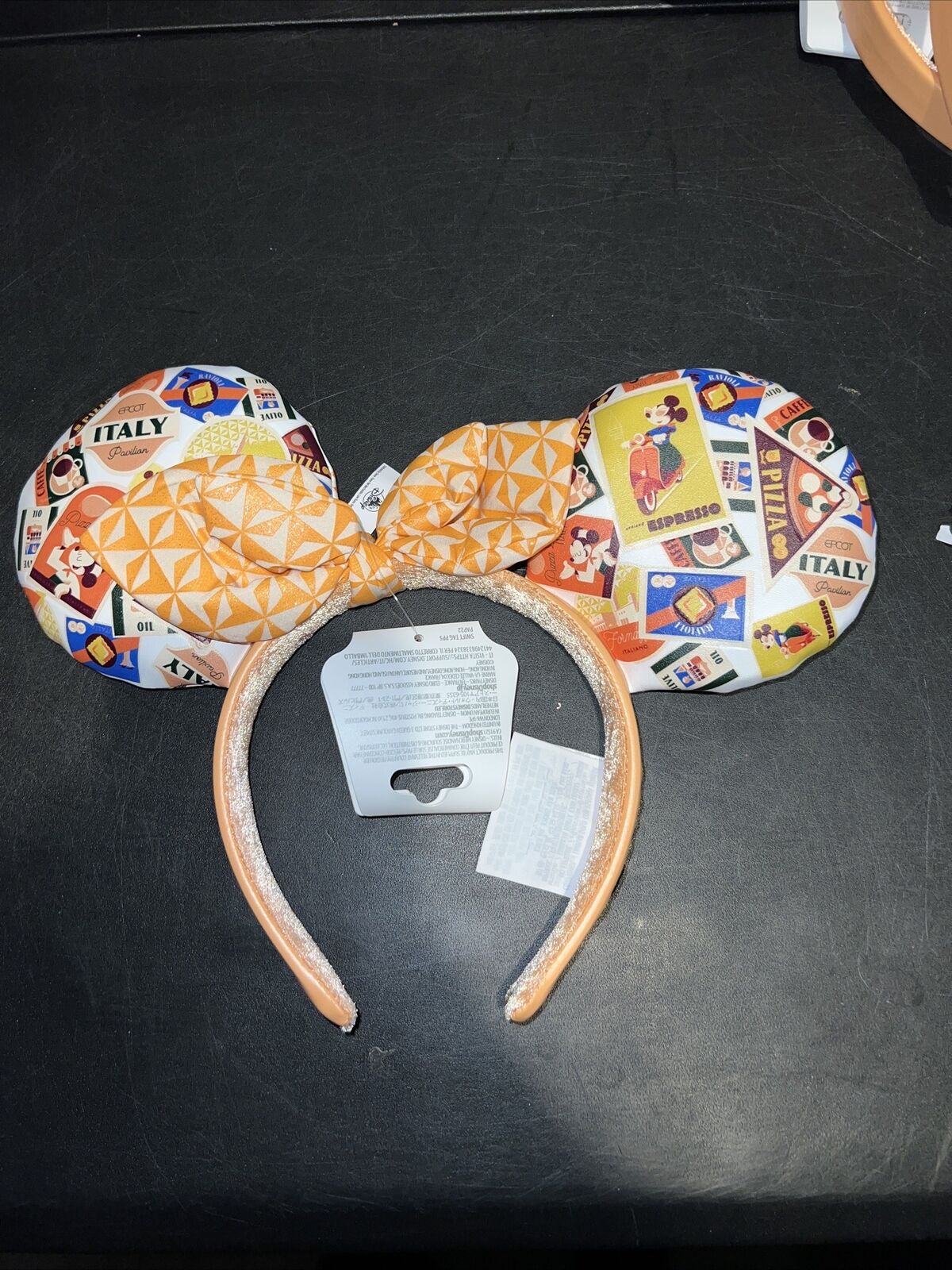 Disney Parks WDW Epcot Italy Pavilion Postcard Minnie Ears Headband 2023 NWT