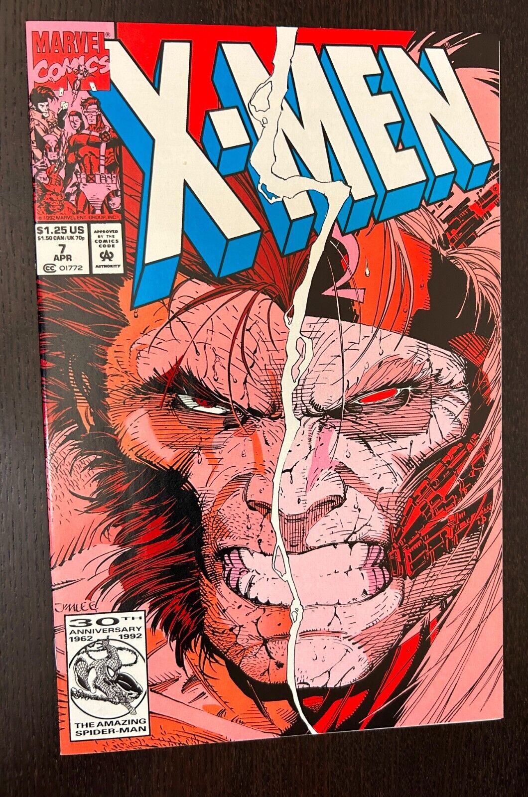 X-MEN #7 (Marvel Comics 1992) -- Wolverine / Omega Red -- NM-