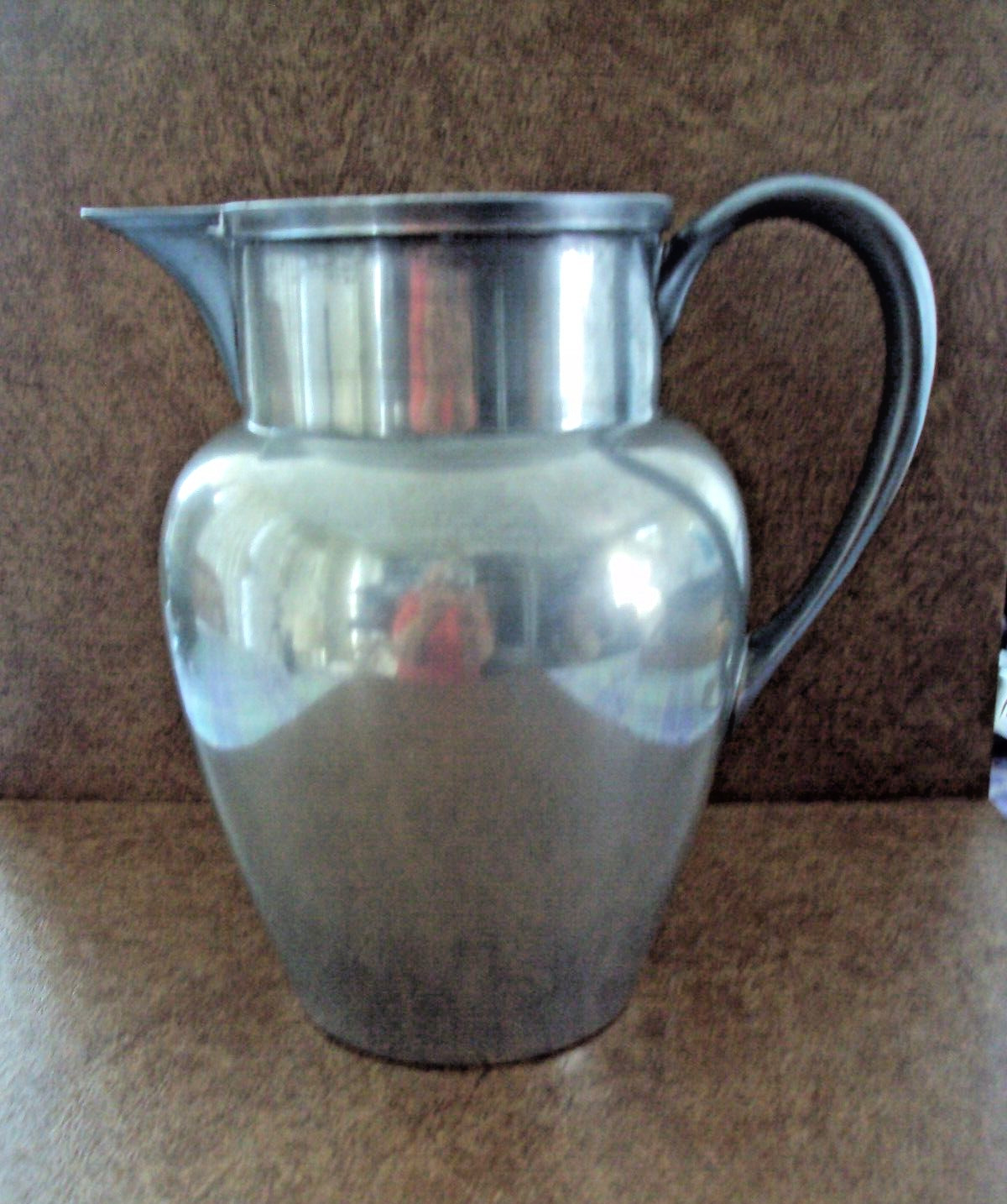 Large Vintage Pewter Pitcher by Pilgrim - Approx. 64 oz. Capacity