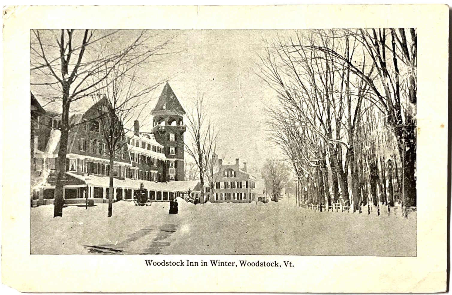 Woodstock Inn In Winter Vermont VT  Postcard  UNP Unused VTG