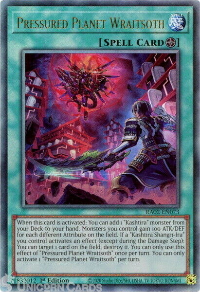 RA02-EN073 Pressured Planet Wraitsoth : Ultimate Rare 1st Edition YuGiOh Card