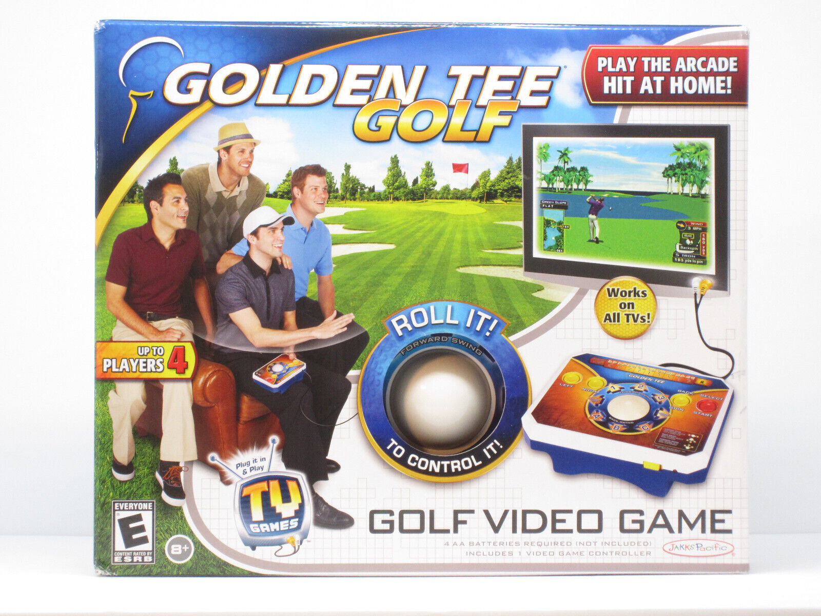 Golden Tee Golf Plug N Play 2011 Jakks Pacific Classic Home TV Edition Game NEW