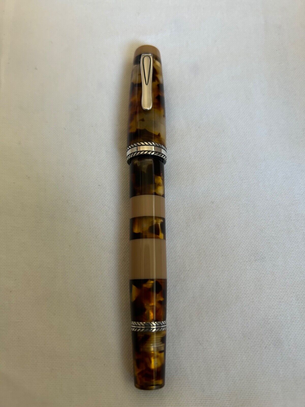 Krone Limited Edition # 8 Fountain Pen, 18K Medium Nib-Exc. Condition