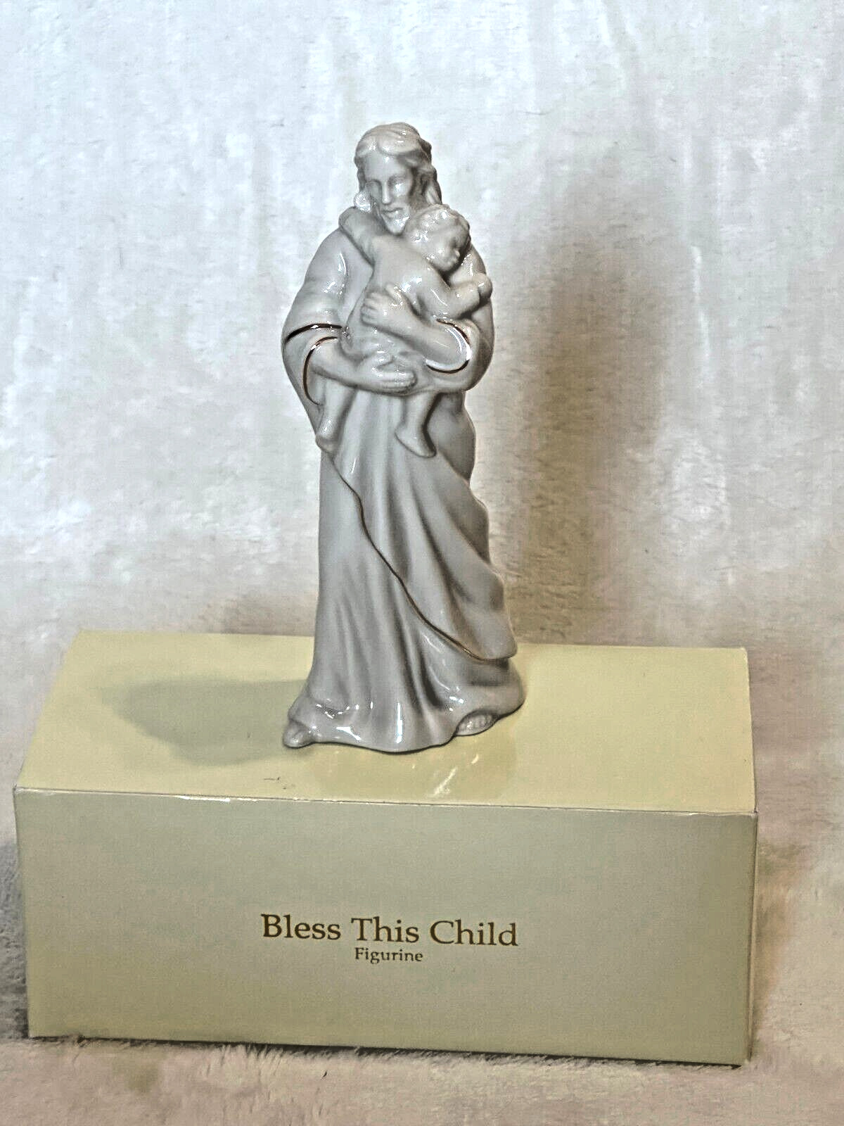 LENOX - BLESS THIS CHILD Figurine of Jesus - Porcelain - New w/ Box
