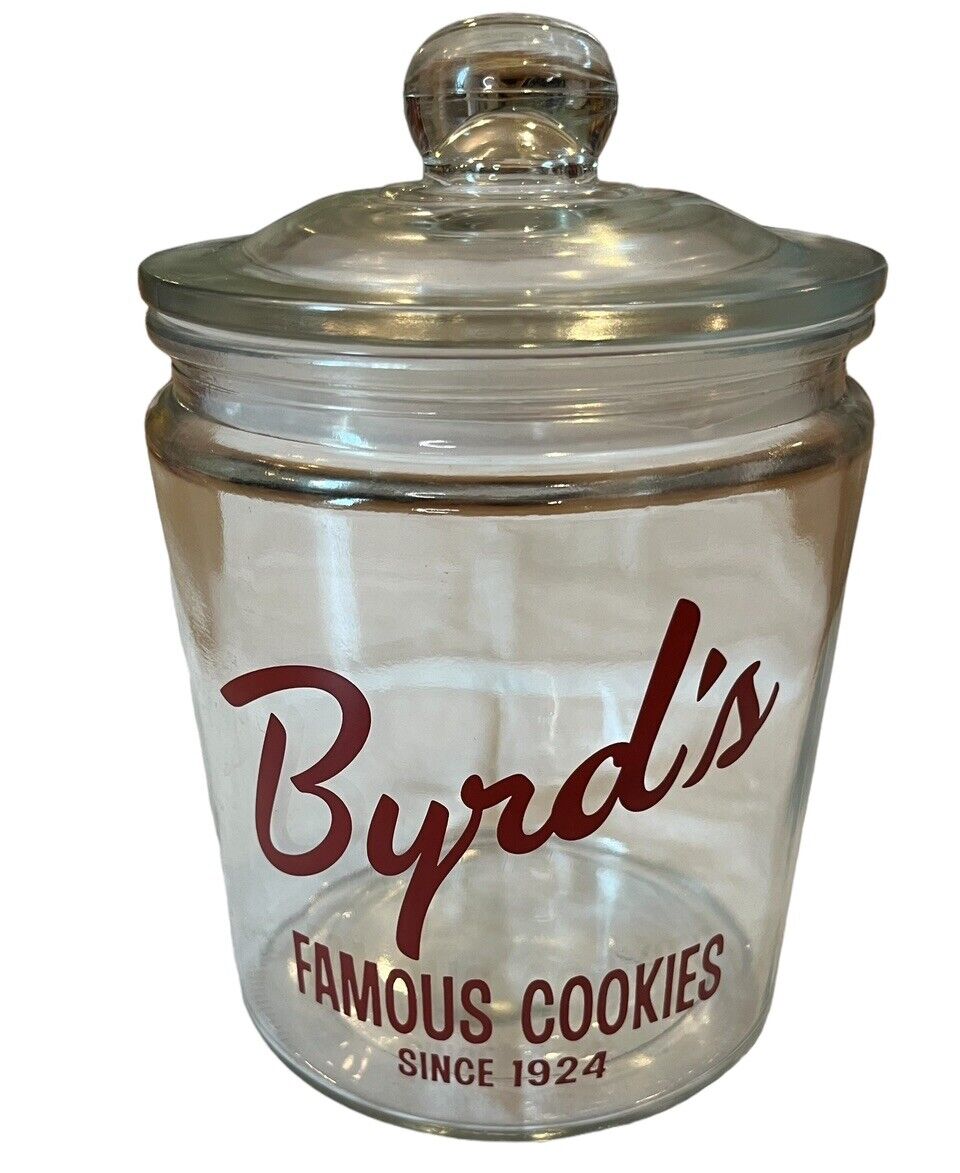Byrd\'s Famous Cookies Since 1924 LARGE COOKIE JAR 8\
