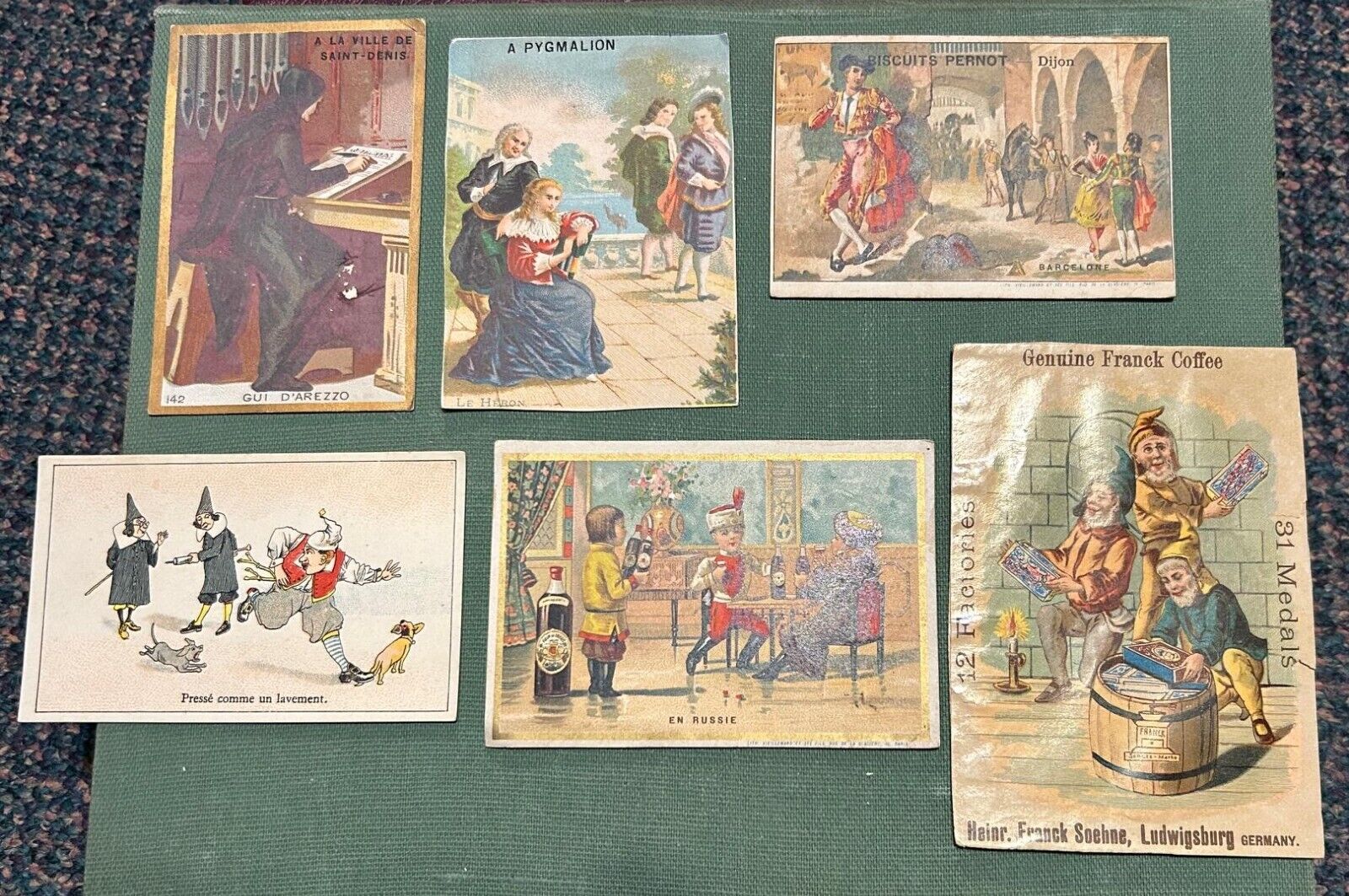 c1890s French trade card group