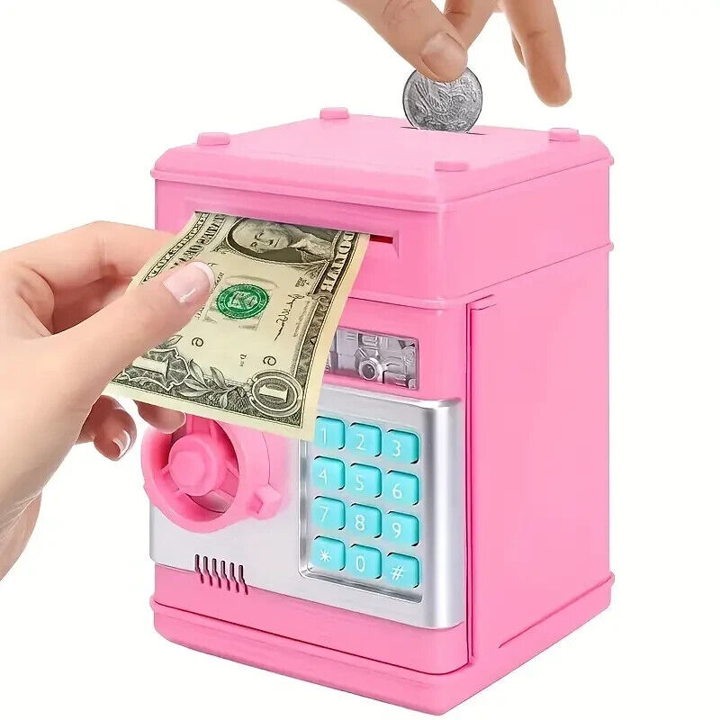 Electronic Piggy Bank ATM Password Money Saving Box For Kids