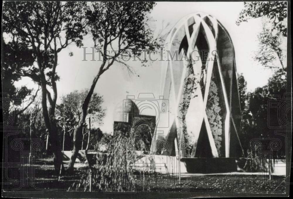 1966 Press Photo A memorial on spot where Omar Khayyam is believed to be buried