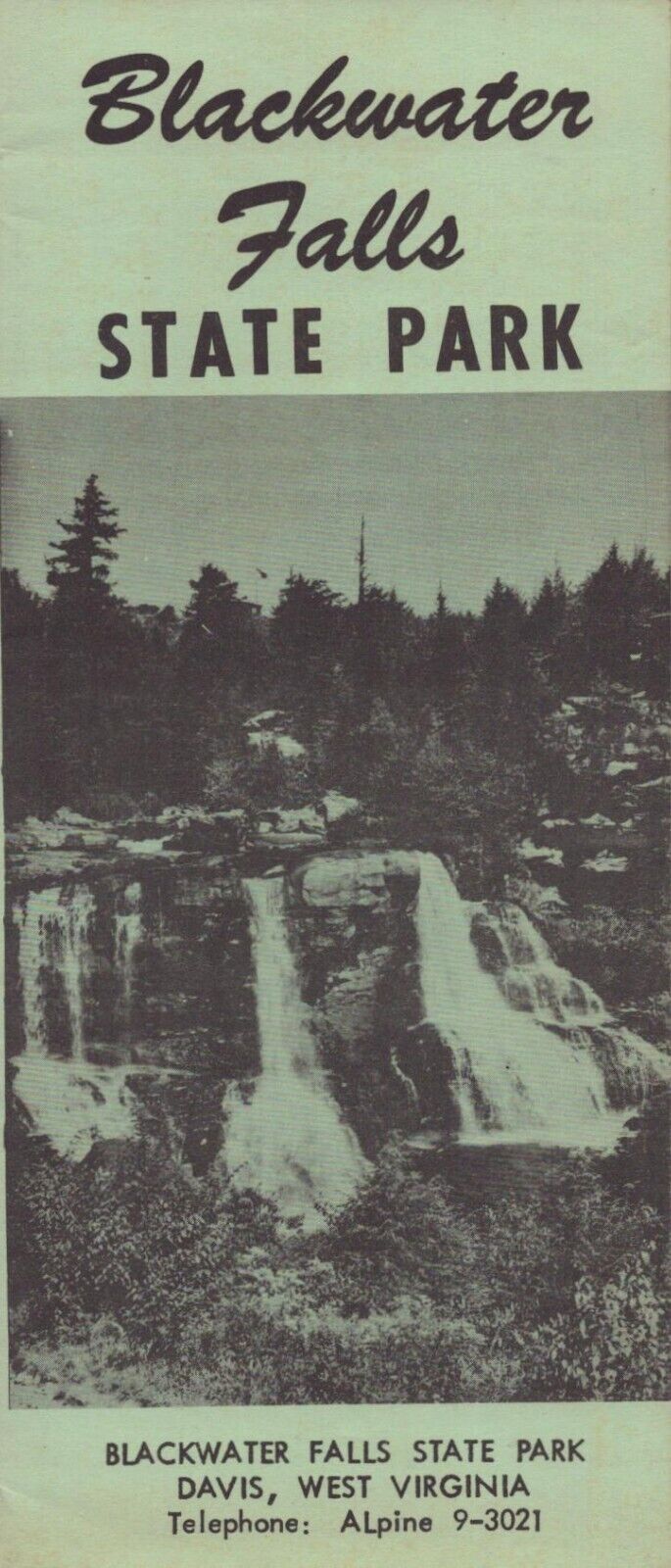 Vintage WEST VIRGINIA Blackwater Falls State Park Brochure