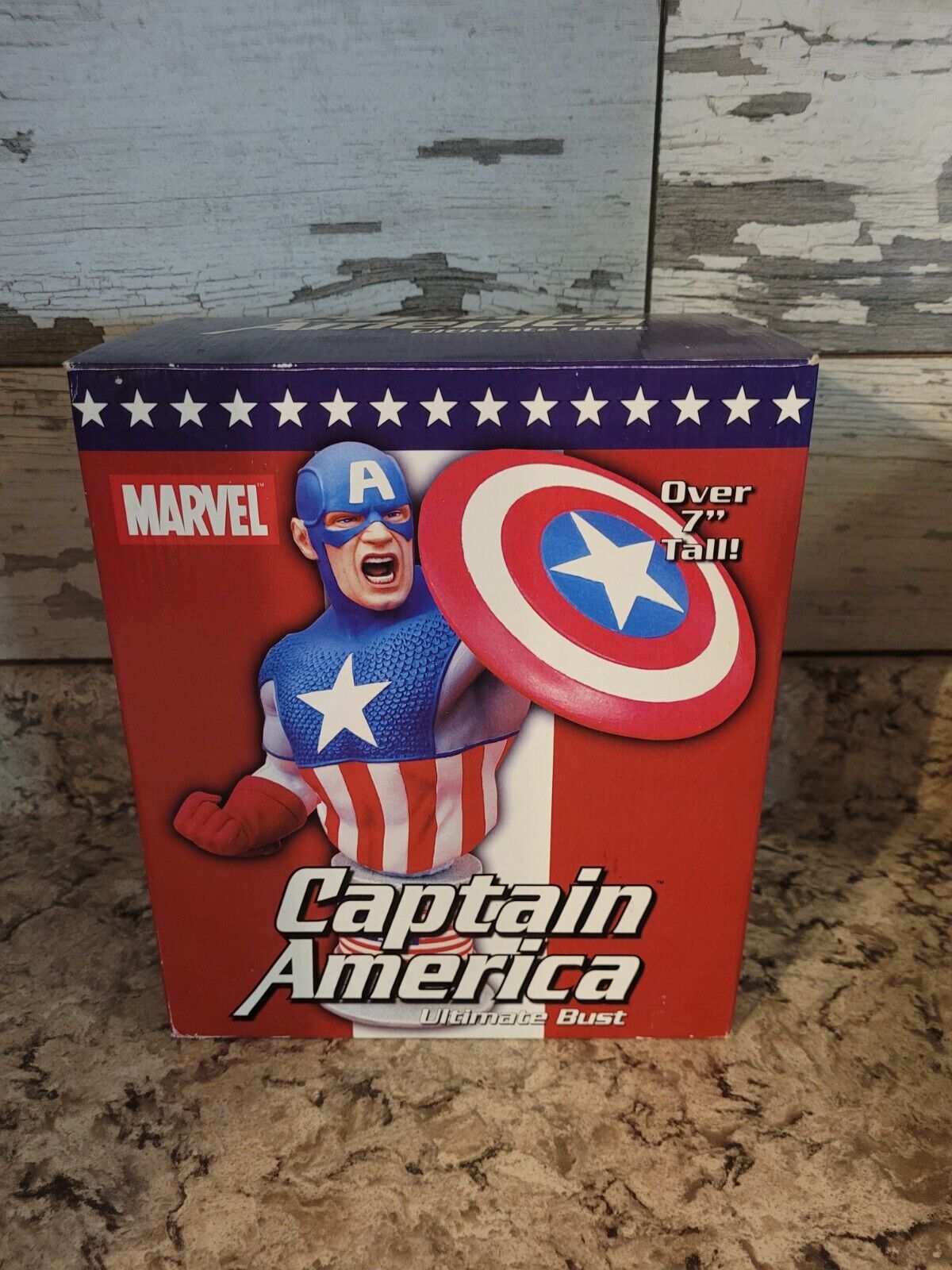 2002 Marvel Captain America Ultimate Bust Over 7\