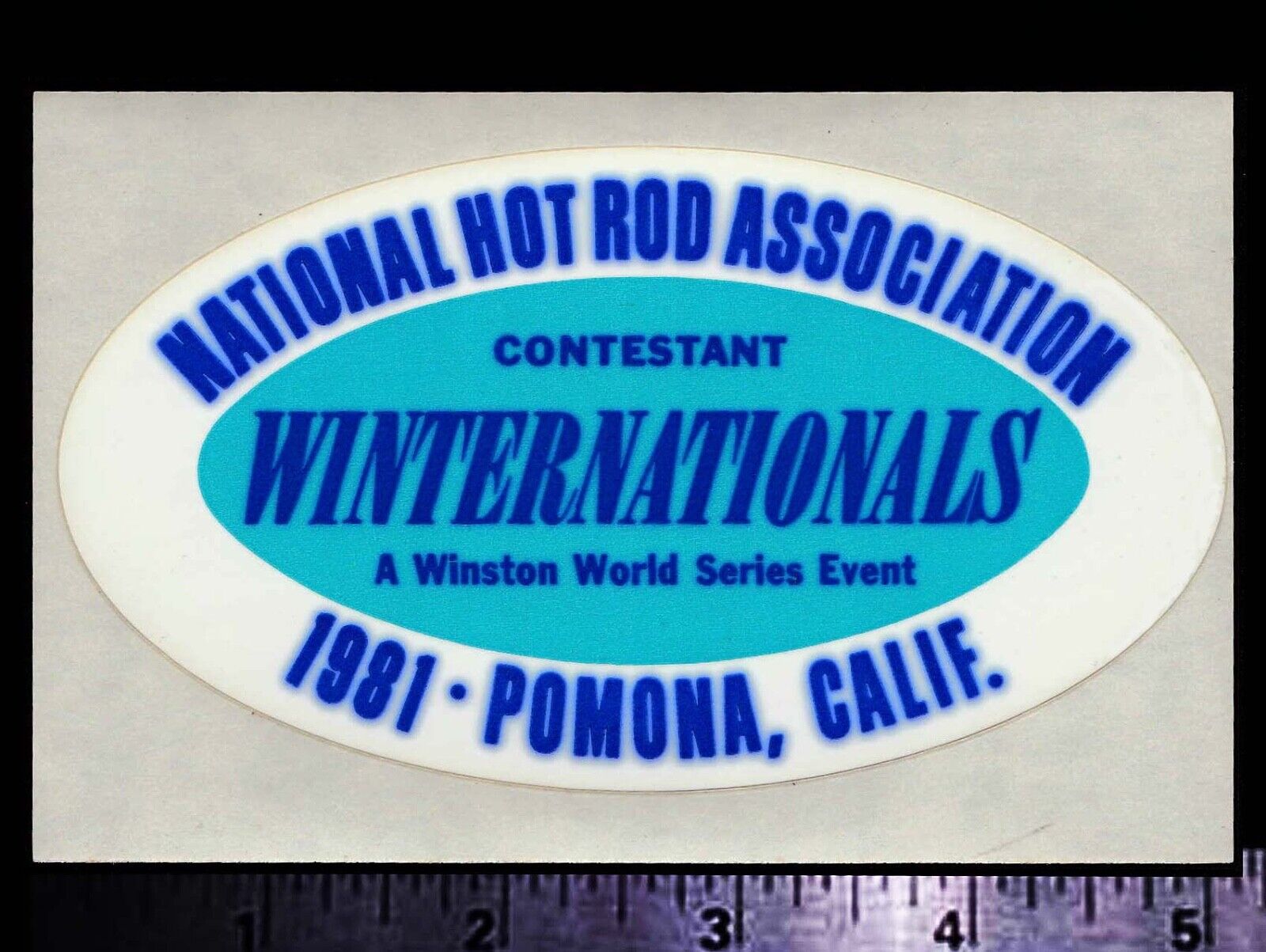 NHRA Winternationals Pomona Calif. 1981- Original Vintage Racing Decal/Sticker