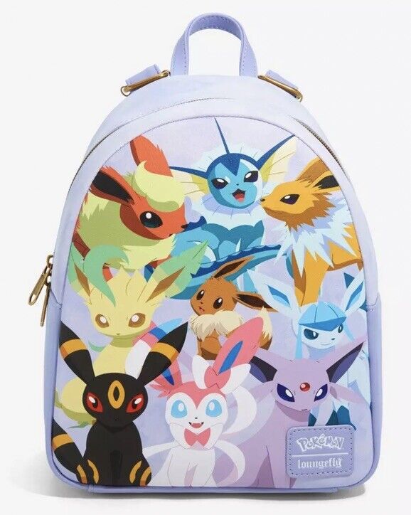 Loungefly Pokemon Eevee Evolutions Mini Backpack Bag