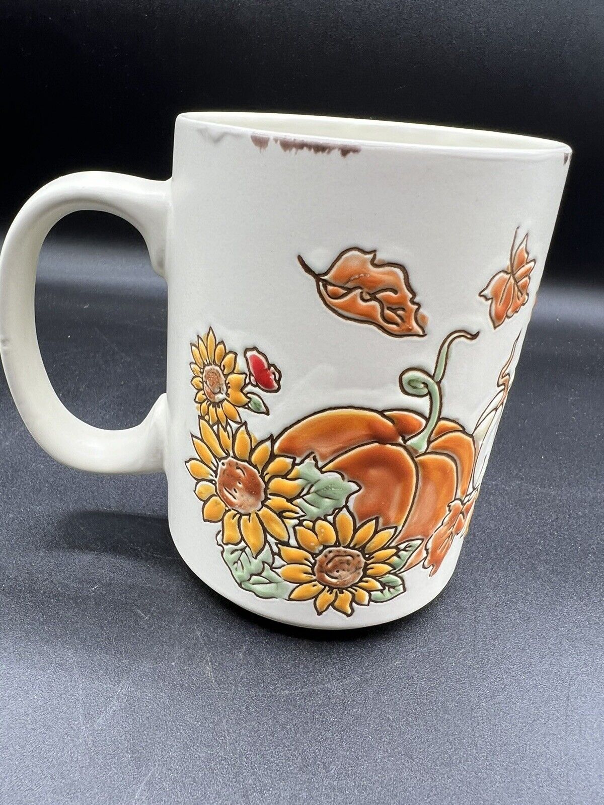 Sunflower Pumpkin Fall Coffee Mug from Spectrum  Designz - 16 oz
