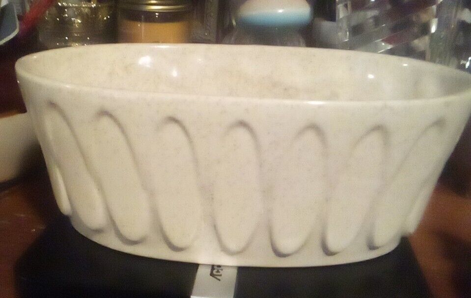 Vintage Ivory REDWING Oval Planter Pottery Ceramic 1950\'s era