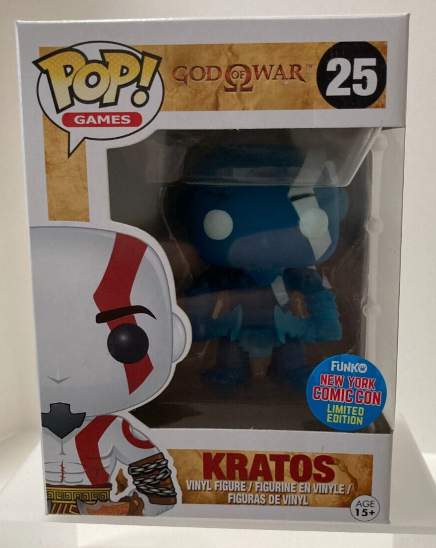 Funko Pop God of War Kratos Poseidons Rage #25 NYCC 2015 Exclusive Box Damage