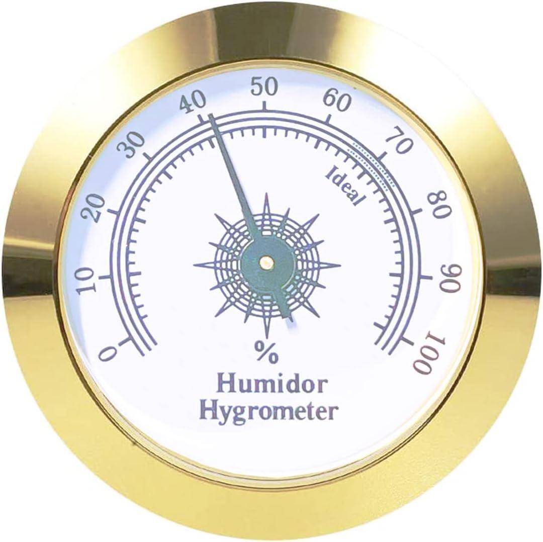 Cigar Hygrometer, Anync Round Hygrometer for Cigar Humidor, Cigar Box/Cigar