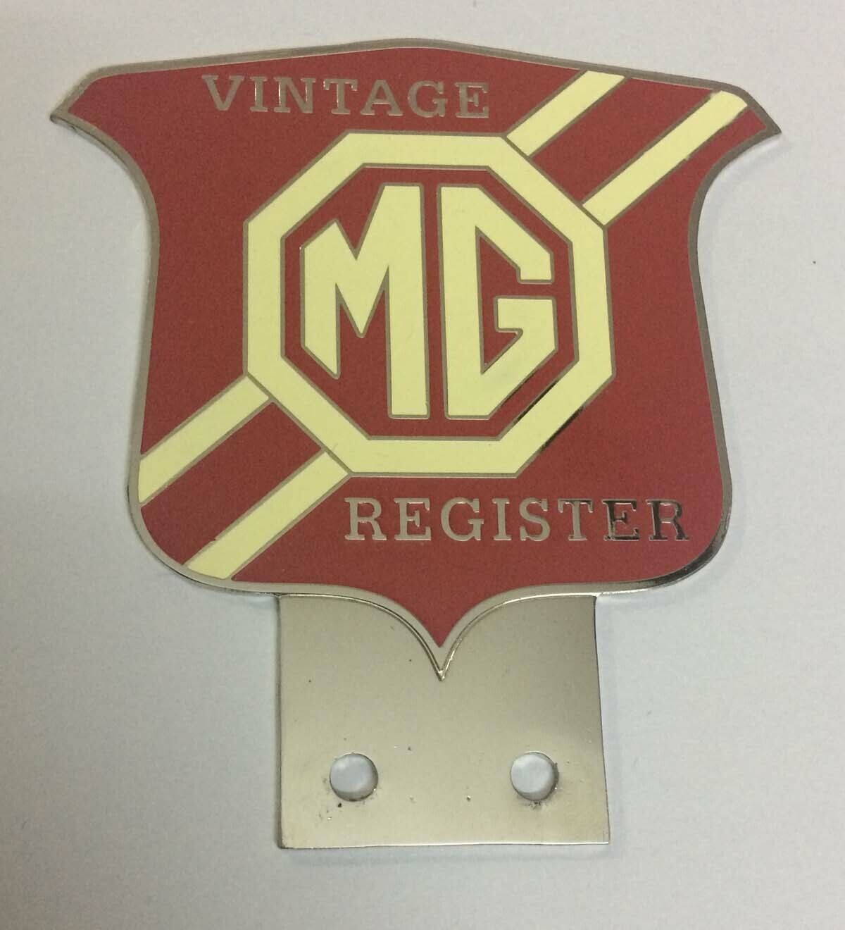 Car Badge- Vintage MG Register Car grill badge emblem logos metal enamled