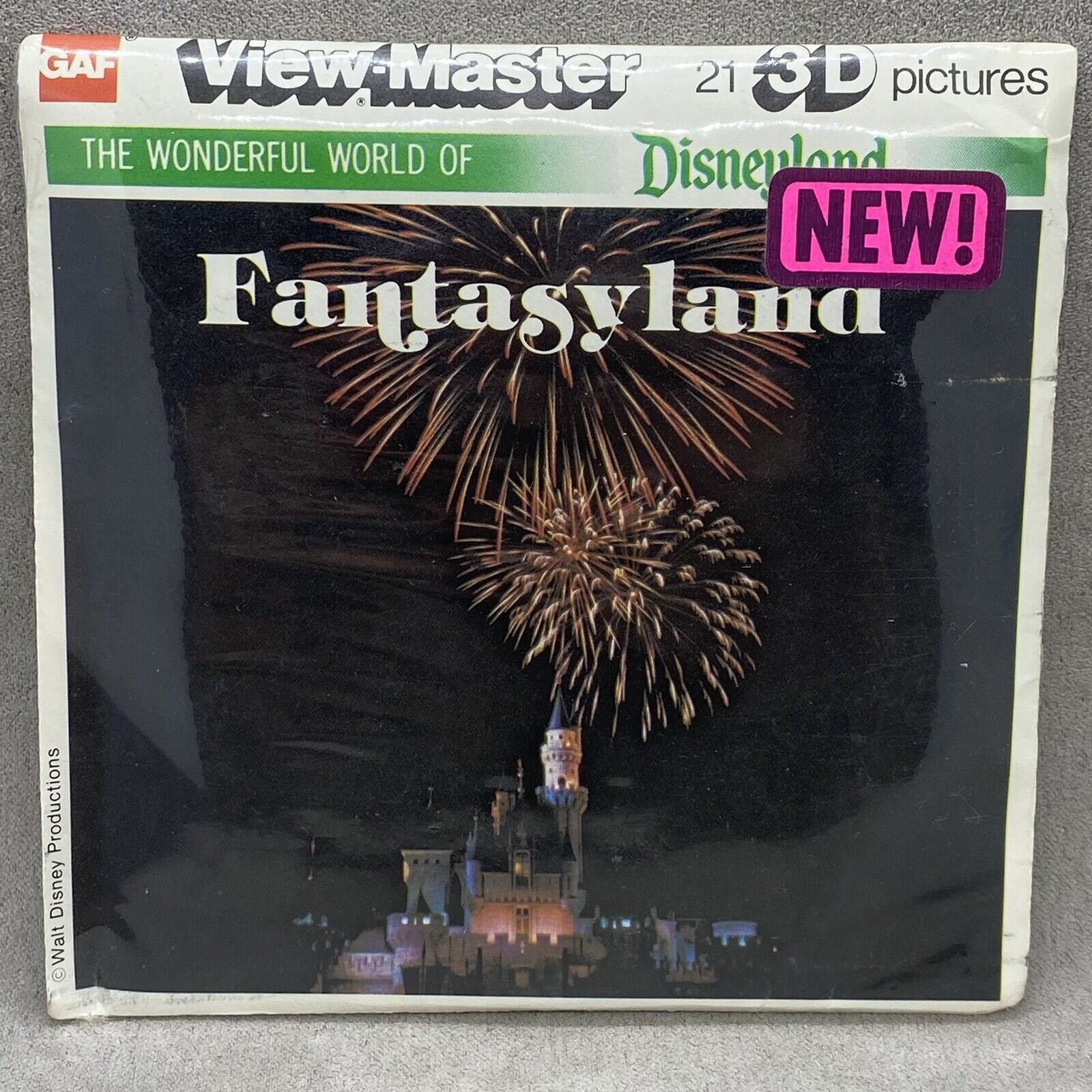 RARE View-Master Reel Set Packet K5 Walt Disney Disneyland Fantasyland Sealed