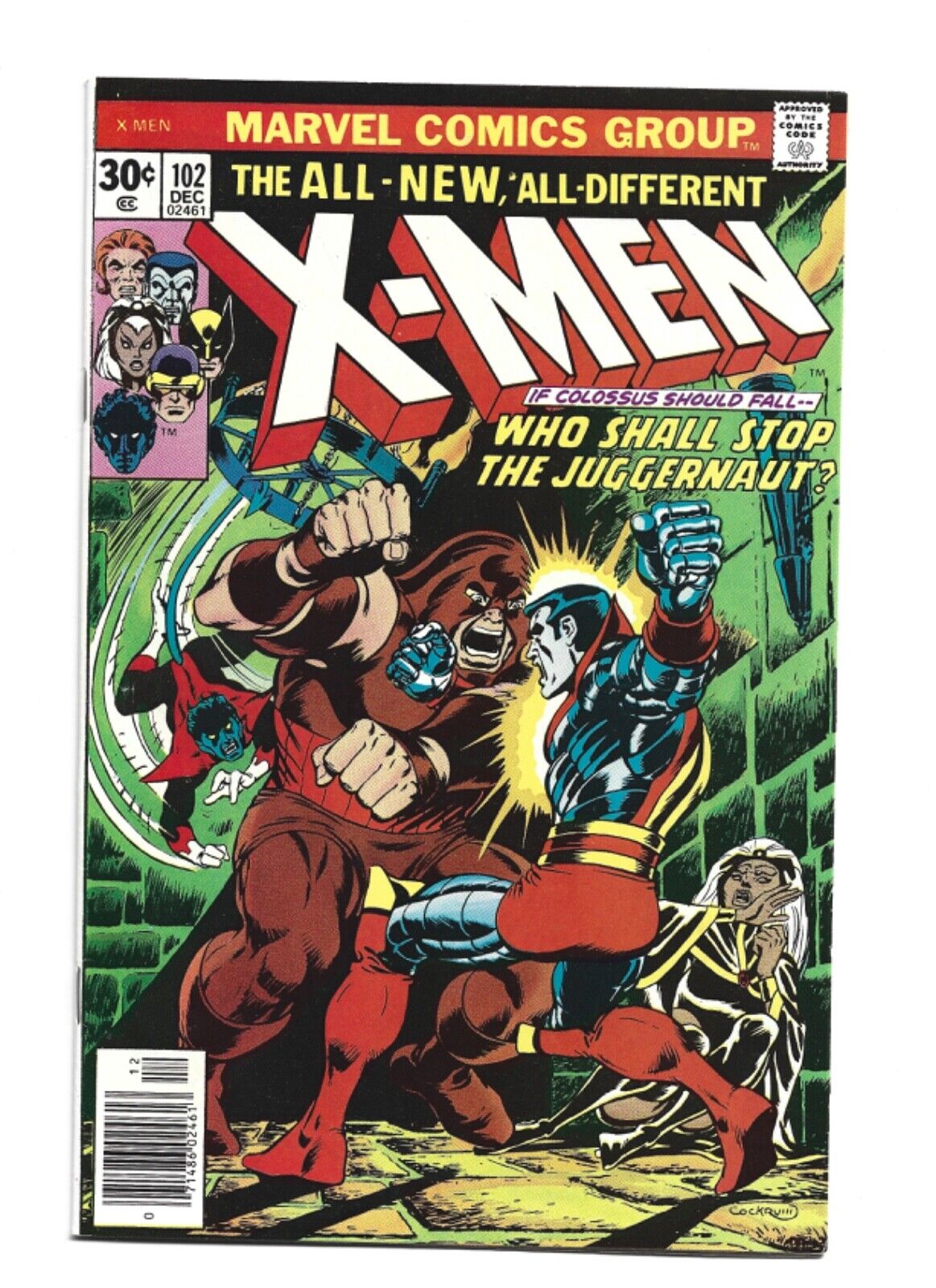 Uncanny X-Men #102, VF/NM 9.0, Wolverine, Juggernaut, Storm, Black Tom