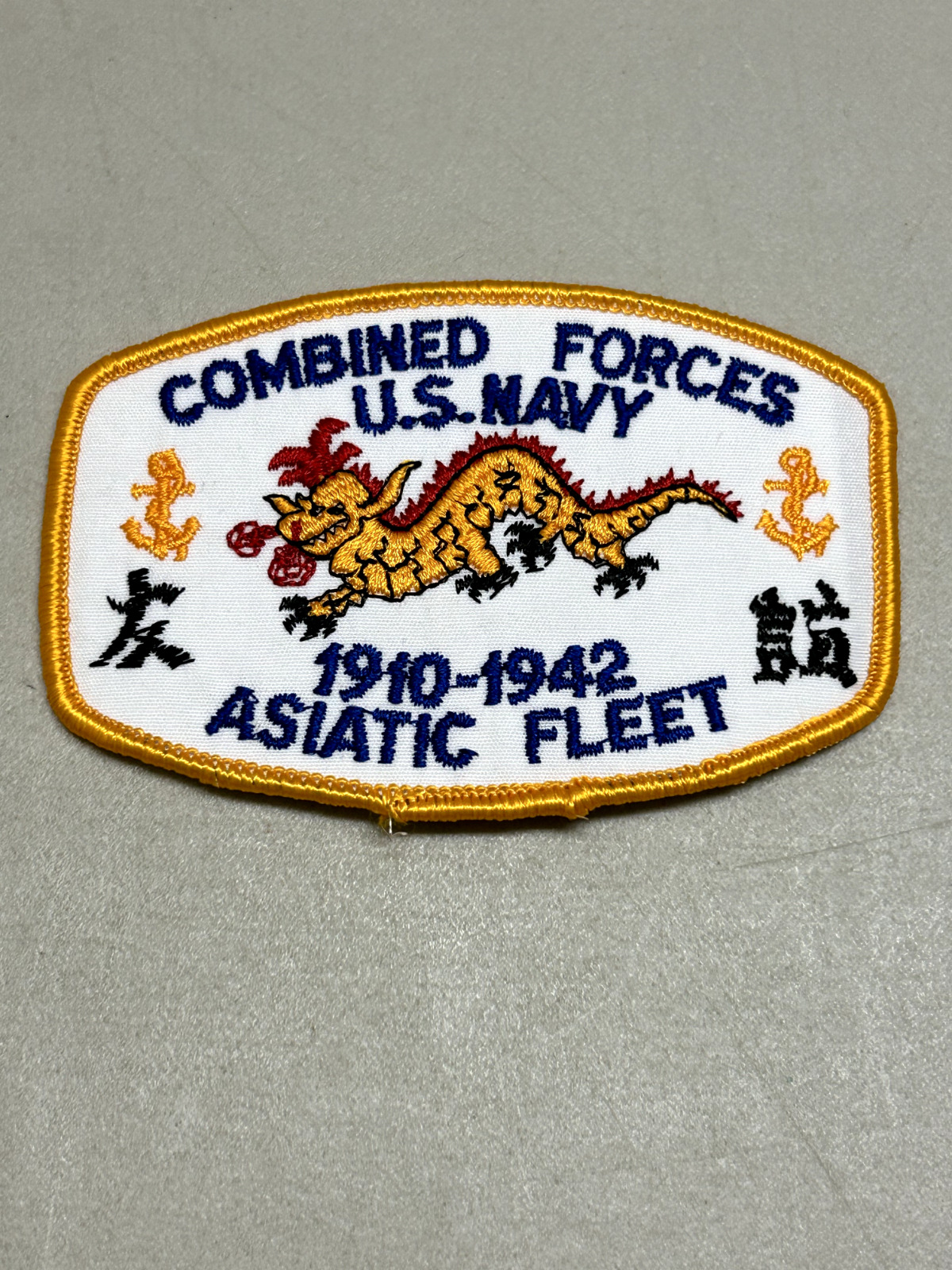 US Navy Combined Forces Patch 1910 1942 Asiatic Fleet Repro Modern Military