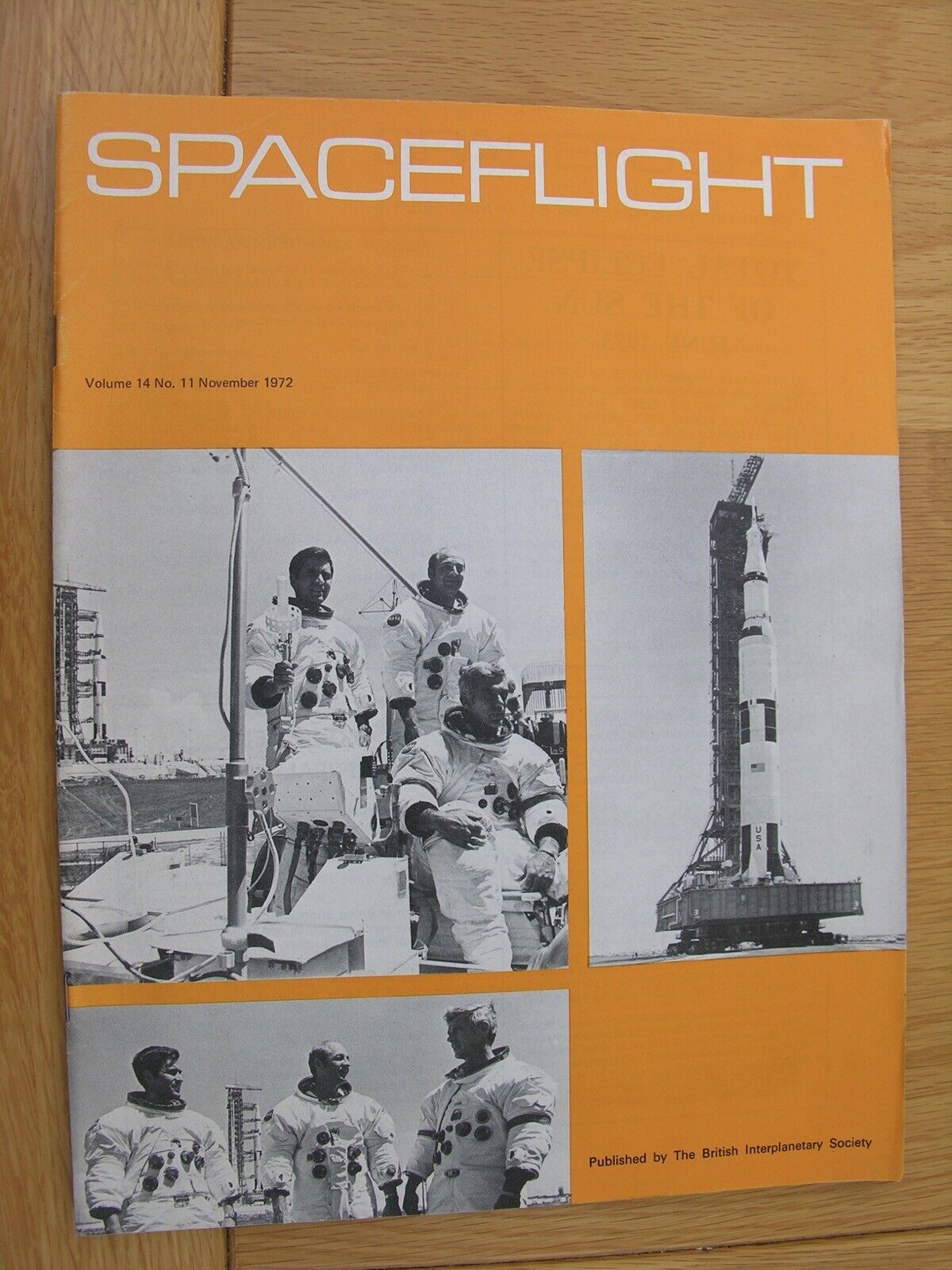1972 SPACEFLIGHT MAGAZINE Nov Wernher von Braun Synerjet Europa II Docking Agree