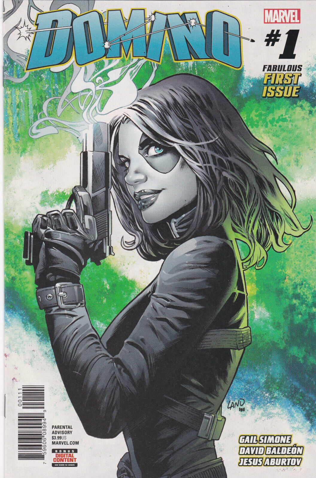 Domino #1A (2018) Greg Land Cover 1st Print Marvel Comics, High Grade