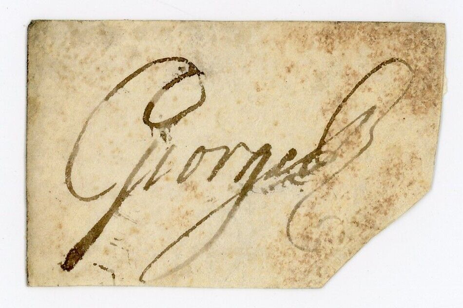 King George III (3rd) ~ Signed Autographed 1700's Signature ~ JSA LOA