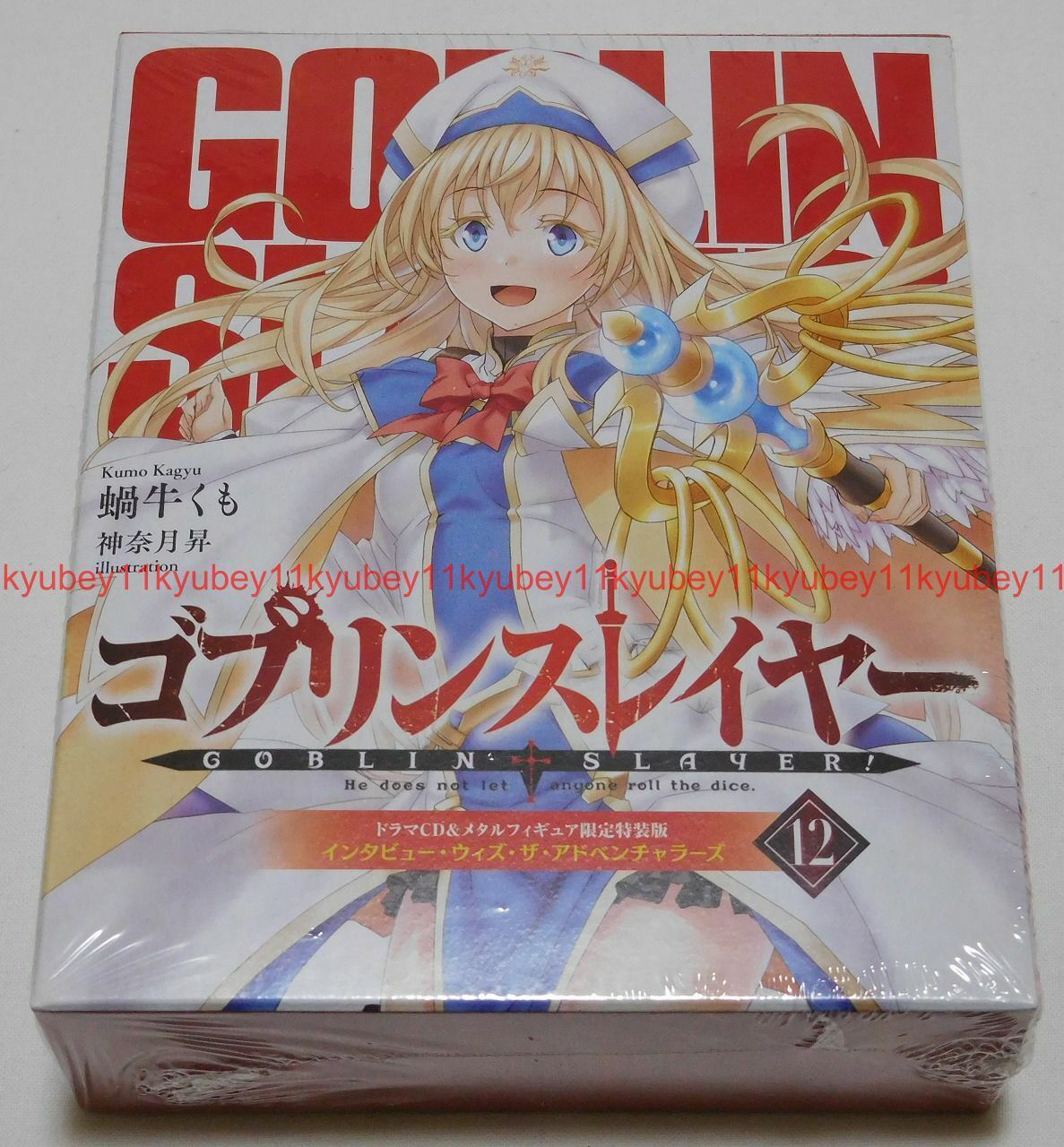 GOBLIN SLAYER Vol.12 Limited Edition Novel+Drama CD+Metal Figure Priestess Japan