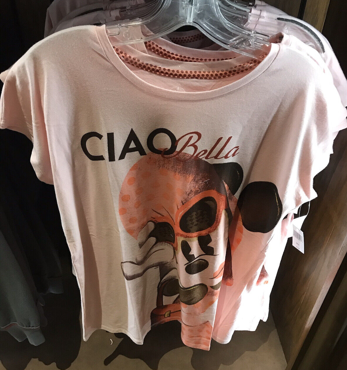 Disney Epcot World Showcase Italy Pavilion Minnie Ciao Bella T-Shirt L XL XXL