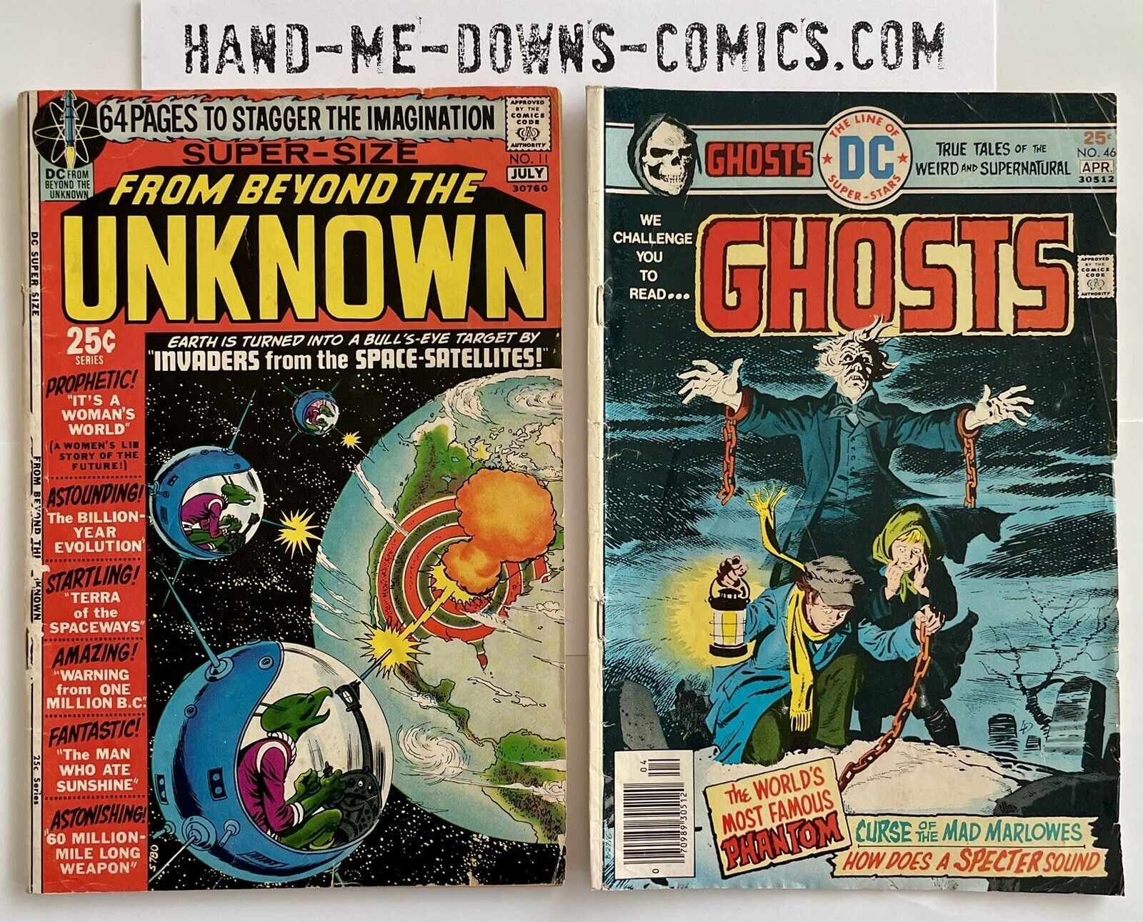 From Beyond the Unknown 11 - Ghosts 46 - 1971 & 1976 - DC Comics- Bronze Age Lot