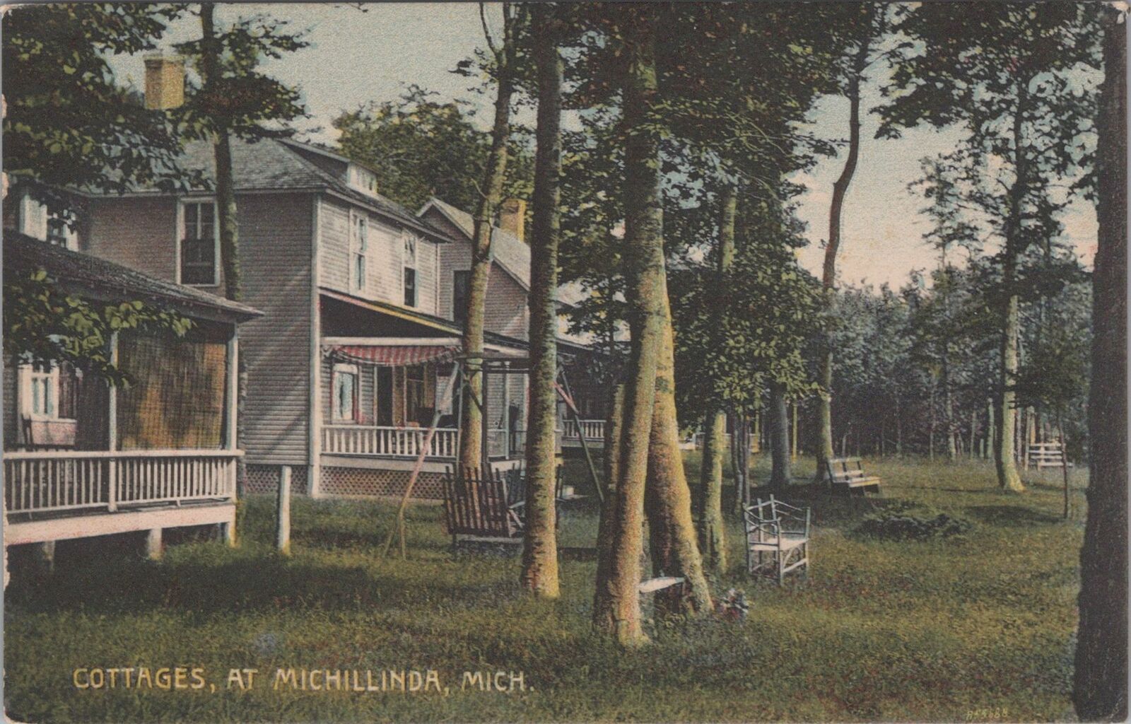 Cottages at Michillinda, Michigan Unposted Postcard