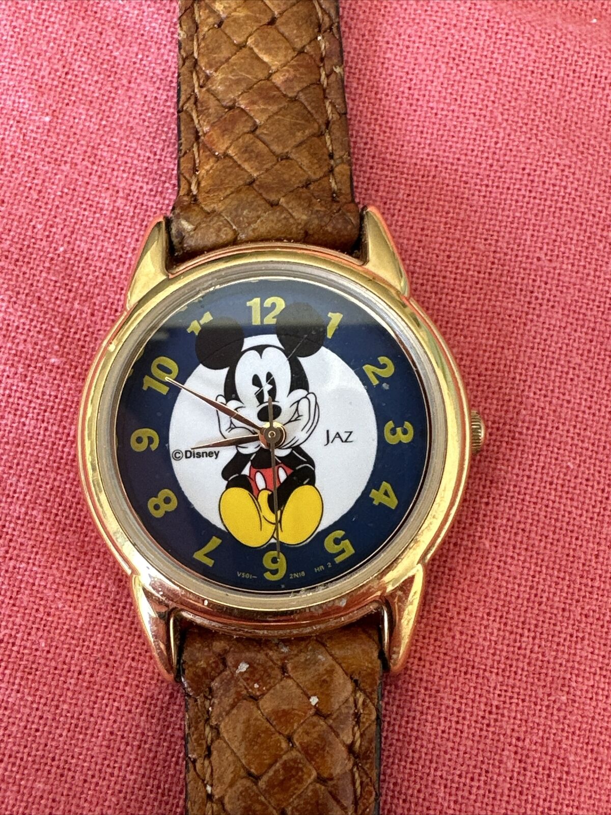 Disney Mickey Mouse Jaz Ladies Leather Wristwatch