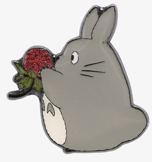 Loungefly My Neighbor Totoro Holding Glittering Strawberry Metal Enamel Pin